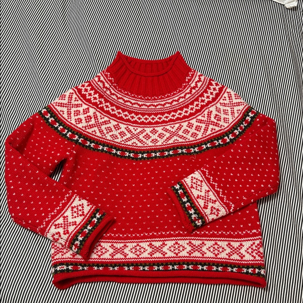 J. Crew Rollneck Wool Fair Isle Women's Sweater